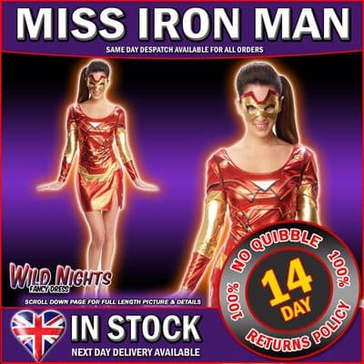 Ladies Marvel Avengers Pepper Potts Miss Iron Man
