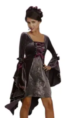 Ladies Medieval Grey Gardens Dress