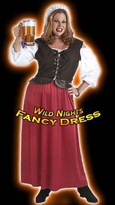 Ladies Medieval Tavern Wench Costume