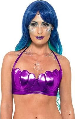 Ladies Mermaid Shell Bikini Bra Top