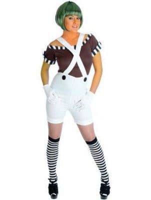 Ladies Oompa Loompa Willy Wonka Costume