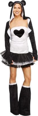 Ladies Panda Tutu Dress Costume