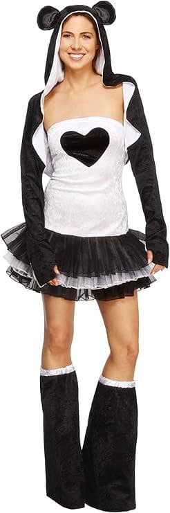 Ladies Panda Tutu Dress Costume