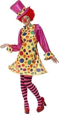 Ladies Polka Dot Clown Costume