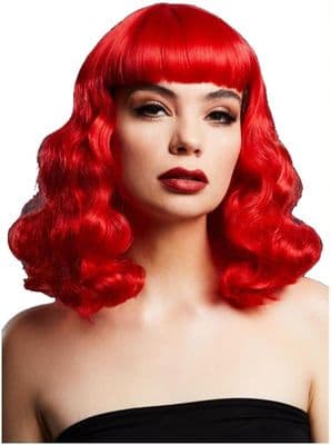 Ladies Red Bettie Wig