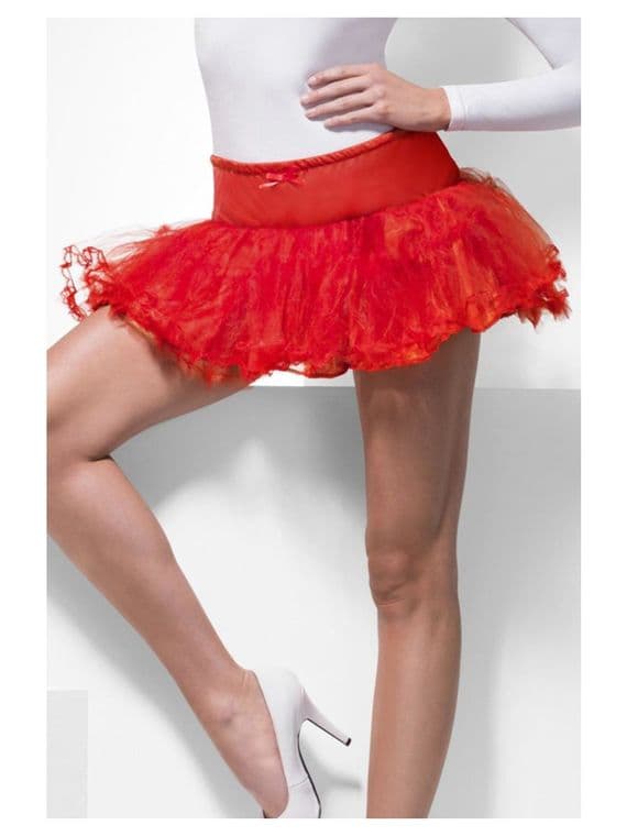 Ladies Red Petticoat Underskirt