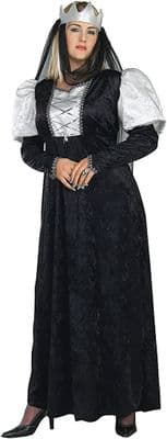 Ladies Renaissance Lady Costume Medieval Queen Fancy Dress Deluxe UK 16-20