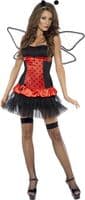 Ladies Reversible Animal Bumble Bee / Lady Bug Costume