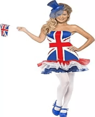 Ladies Rule Britannia Tutu Dress