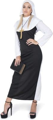 Ladies Sexy Nun Costume