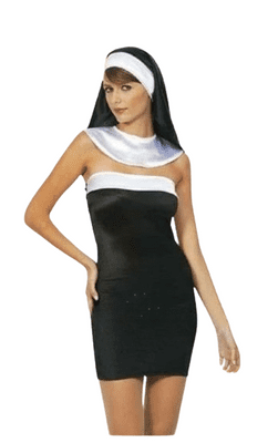 Ladies Sexy Sister Strapless Nun
