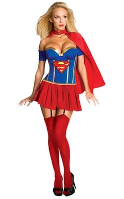 Ladies Supergirl / Superhero Corset Costume