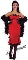 Ladies Tease Burlesque Dress 1920s Flapper Costume Fancy Dress Assorted