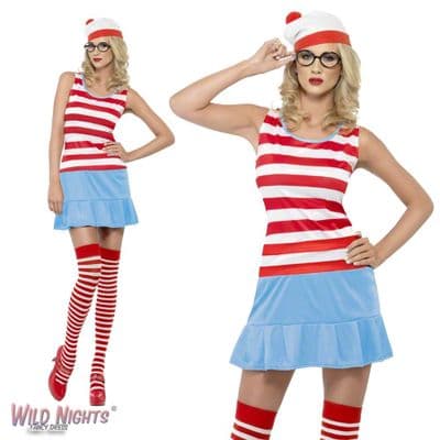 Ladies Where's Wally? Waldo Wenda Costume