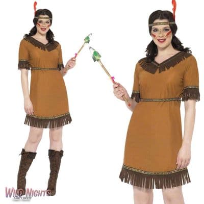 Ladies Wild West Indian Maiden Costume