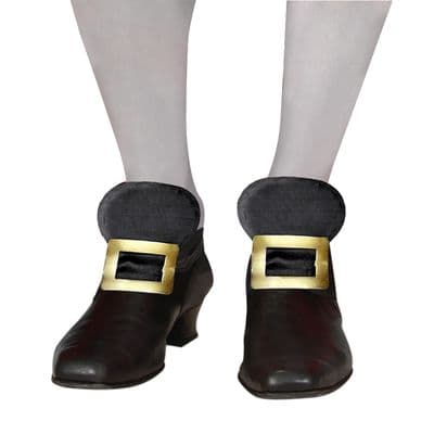 Leather Look Metal Shoe Buckles