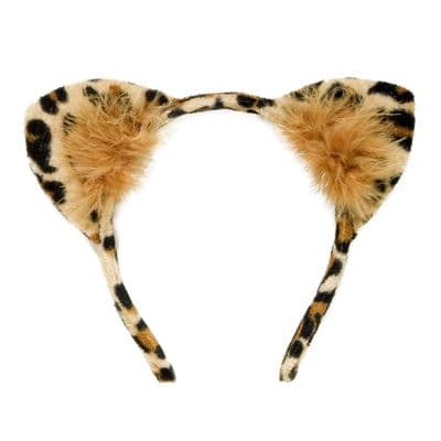 Leopard Ears Headband Animal Fancy Dress Costume Safari Party Accessory Adult