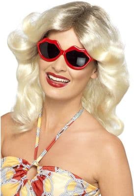 Lips Sun Glasses Red