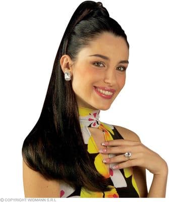 Long Hair Extension Ponytail Black