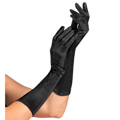 Long Satin Gloves Fancy Dress Opera Evening Costume Party Gloves 40cm