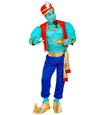Magic Genie Muscle Costume  Adult Fantasy Dress-Up Outfit