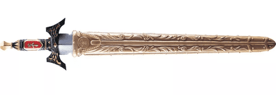 Medieval Gold Sword and Sheath