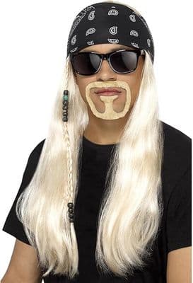 Men's 1980's Blonde Hard Rocker Wig