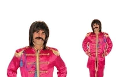 Mens 1960's Pink Pop Sergeant Costume