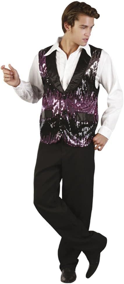 mens glitter waistcoat