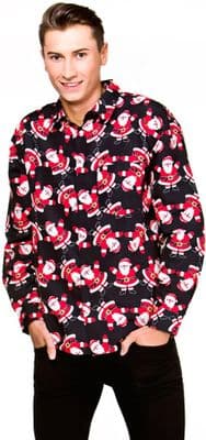 Mens Adult Santa Christmas Shirt