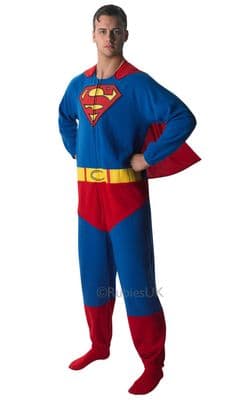 Mens Adult Superman Oneise Costume