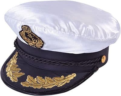 Mens Deluxe Captain Hat