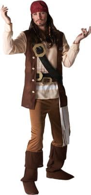 Mens Disney Pirate Jack Sparrow Costume