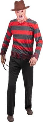 Mens Halloween A Nightmare on Elm Street Freddy Costume