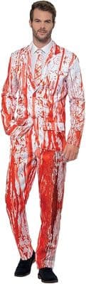 Mens Halloween Blood Drip Suit Costume