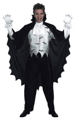 Mens Halloween Glow King Vampire Costume