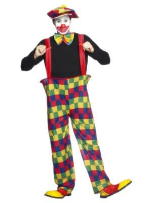 Mens Hooped Clown Costume