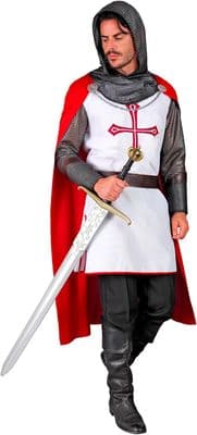 Mens Medieval Knight Templar Costume