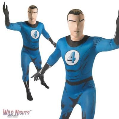 Mens Mr Fantastic 2nd Skin Costume Marvel Fantastic Four Bodysuit Medium