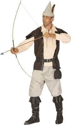 Mens Prince of Thieves Costume XL Robin Hood Medieval Fancy Dress Outfit