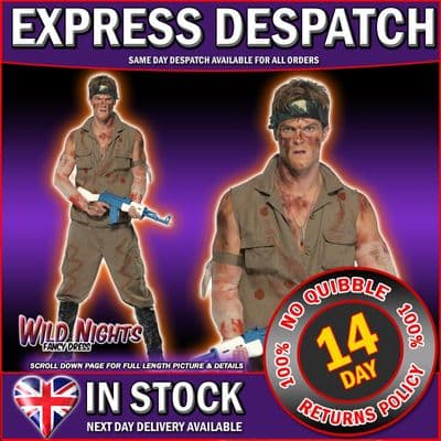 Mens Sergent Elias Platoon Army Costume