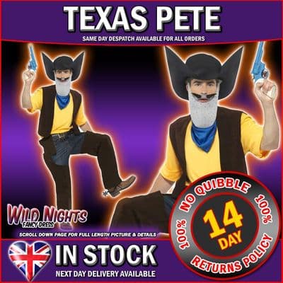 Mens Superted Texas Pete Cowboy Costume