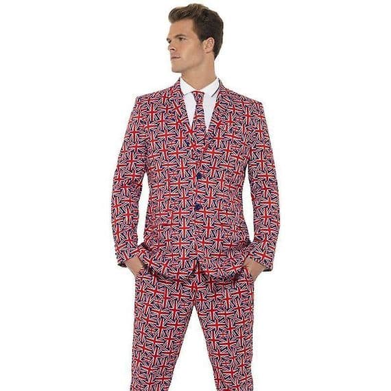 Mens Union Jack Stand Out suit
