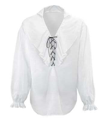 Mens White Pirate / Renaissance Shirt