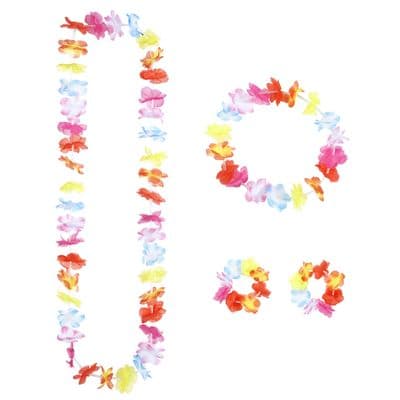 Multi Colour Hawaiian Set