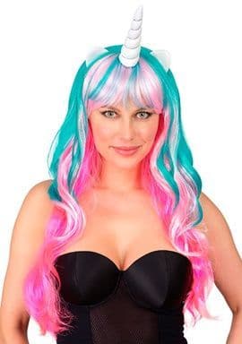 Multicoloured Unicorn Wig