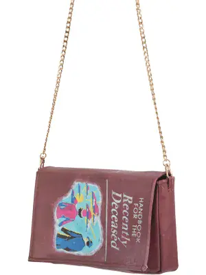 Official Beetlejuice Handbook Bag Recently Deceased Shoulder Bag Gold Chain