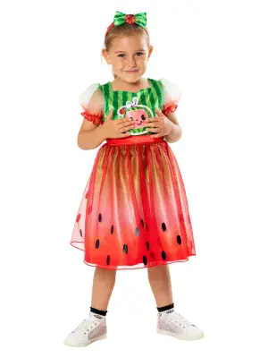 Official CoComelon Dress Costume Girls Musical Fancy Dress Outfit with Headband