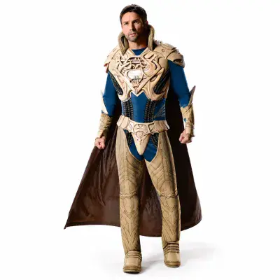 Official DC Superman Man of Steel Jor-El Deluxe Costume Mens Fancy Dress Outfit