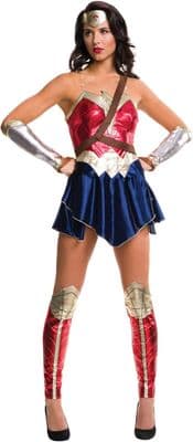 Official DC Wonder Woman Dawn of Justice Costume Ladies Superhero Fancy Dress